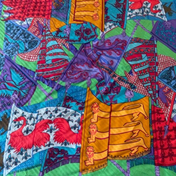 Hermes Scarf Carre 90 Silk Etendards et Bonnieres - Picture 3 of 4